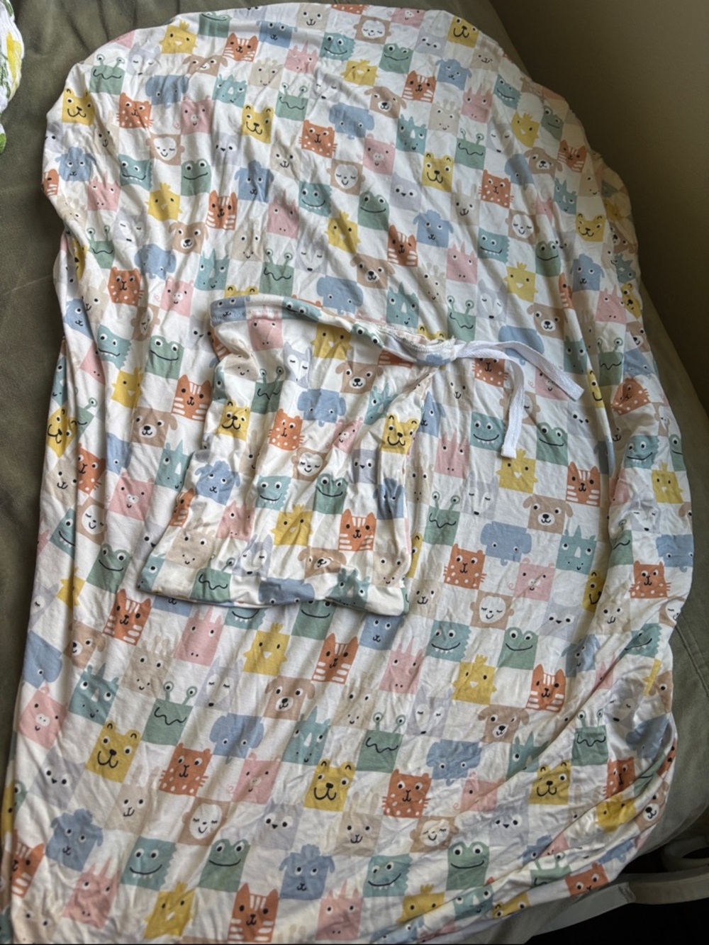 Little Sleepies Pastel Animal mini crib sheet - Multi